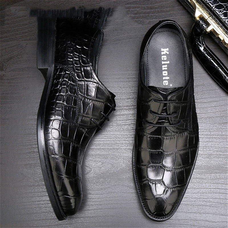 Mens Oxford Crocodile Business Shoe