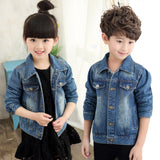 Denim Small Boys And Girls Long Sleeved Jacket