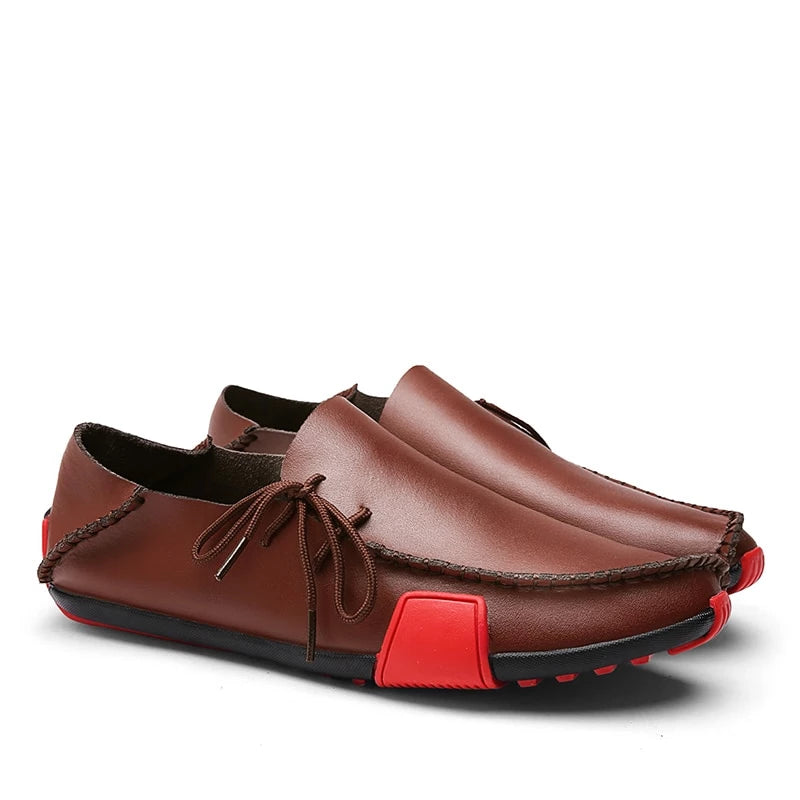 Handmade Soft Leather Slip-on Boat
