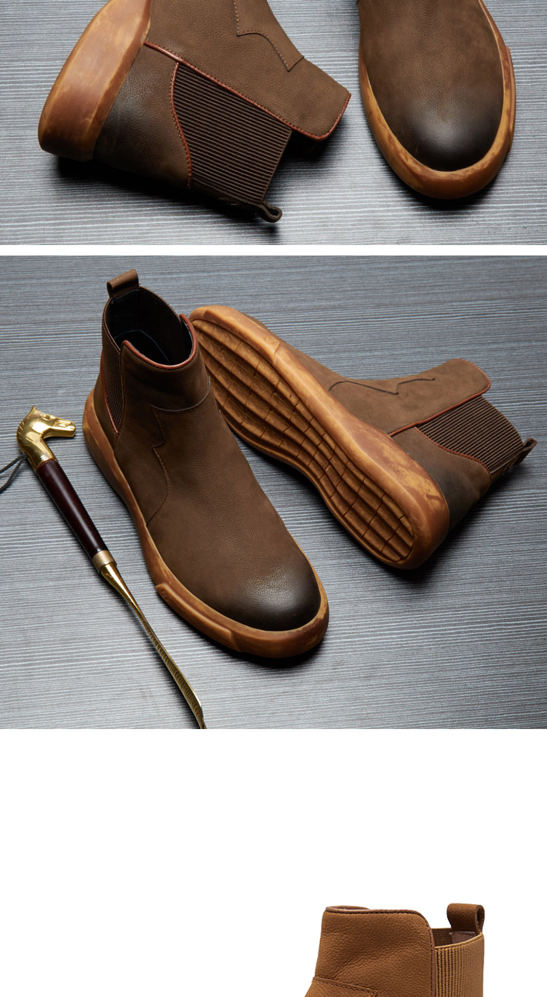 Genuine Leather High Top High Quality Gorgeous Winter Boot Men