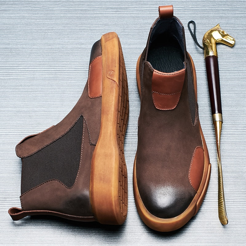 Winter Top Quality Style Premium Leather British Boot