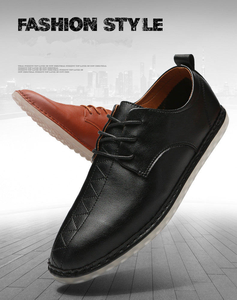 Mens Autumn Style Waterproof Business Boat Shoe