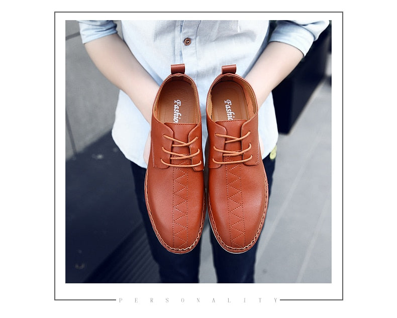 Mens Autumn Style Waterproof Business Boat Shoe