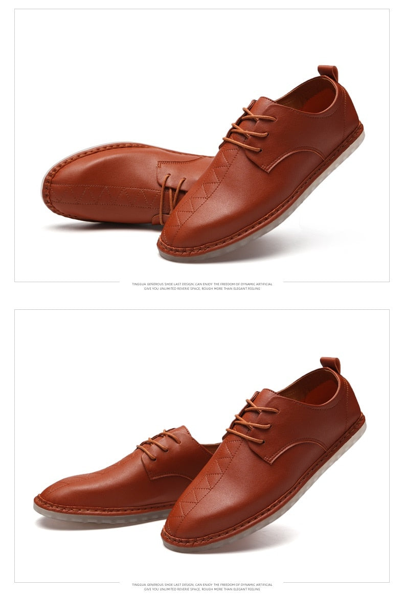 Mens Autumn Style Waterproof Business Boat Shoe