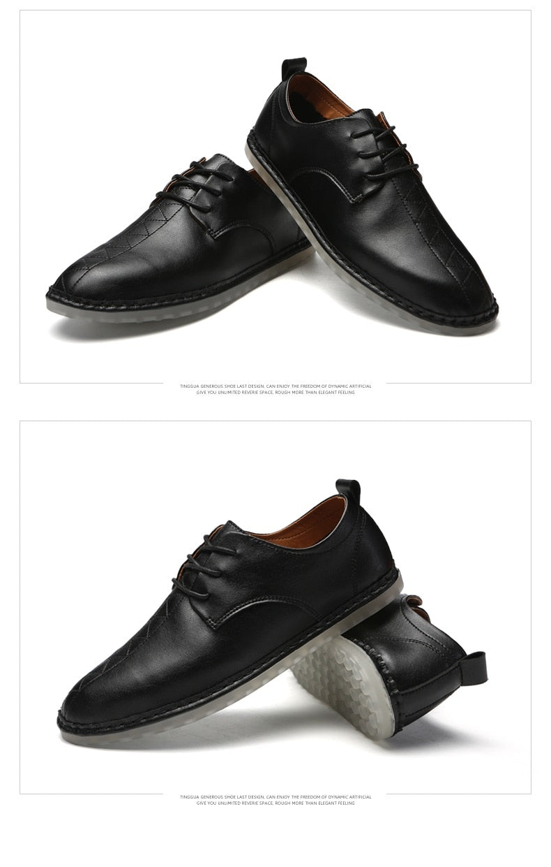 Mens Autumn Style Waterproof Business Boat Shoe