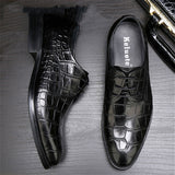 Mens Oxford Crocodile Business Shoe