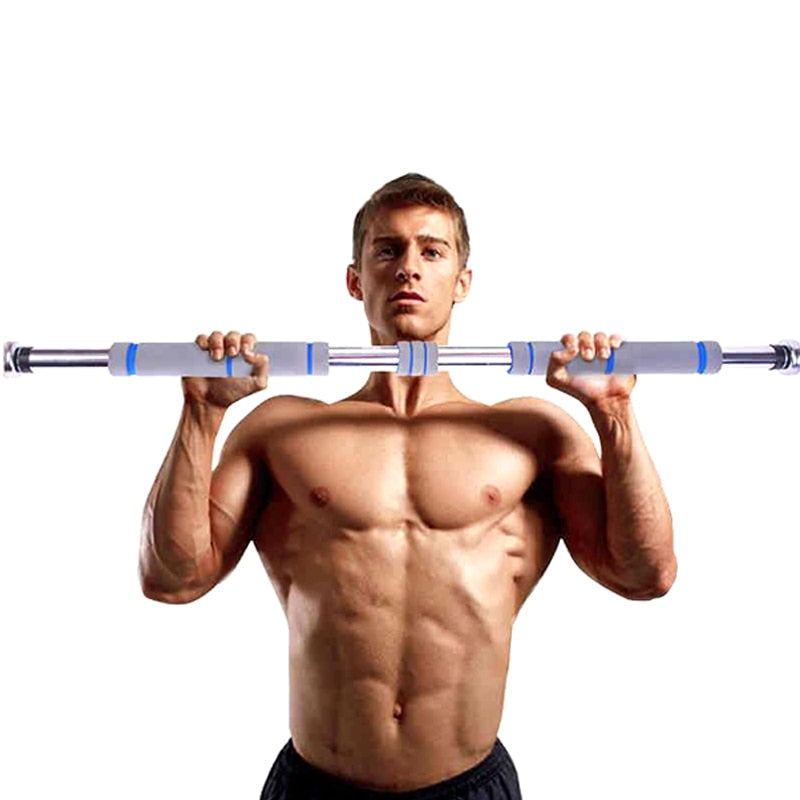 Strengthened Thickened Chin Pull Up Bar for Doorway with Comfort Grip Adjustable Exercise Equipment C44