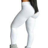 Women Anti-Cellulite Yoga Pants White Sport leggings