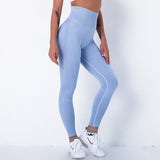 High Waist Seamless Yoga Pants Bubble Butt Push Up Sport Leggings