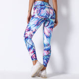 High-rise Leggings women Printed Yoga Pants Skinny Stretch Sports