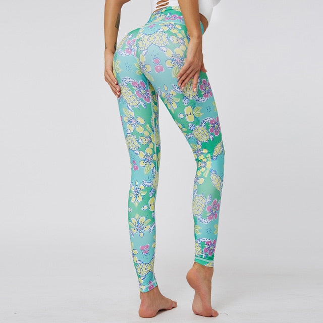 High-Rise Yoga Pants Women Body Building Sports Leggings