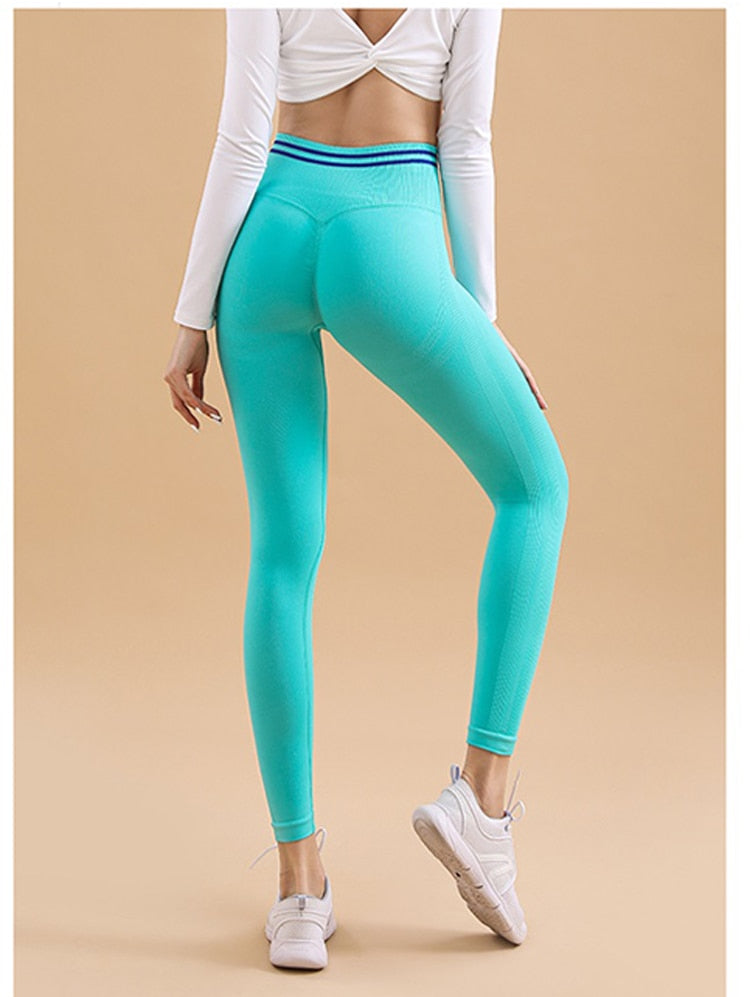 Fitness Legging Women Waist Push Up Butt Tights Breathable Sportwea