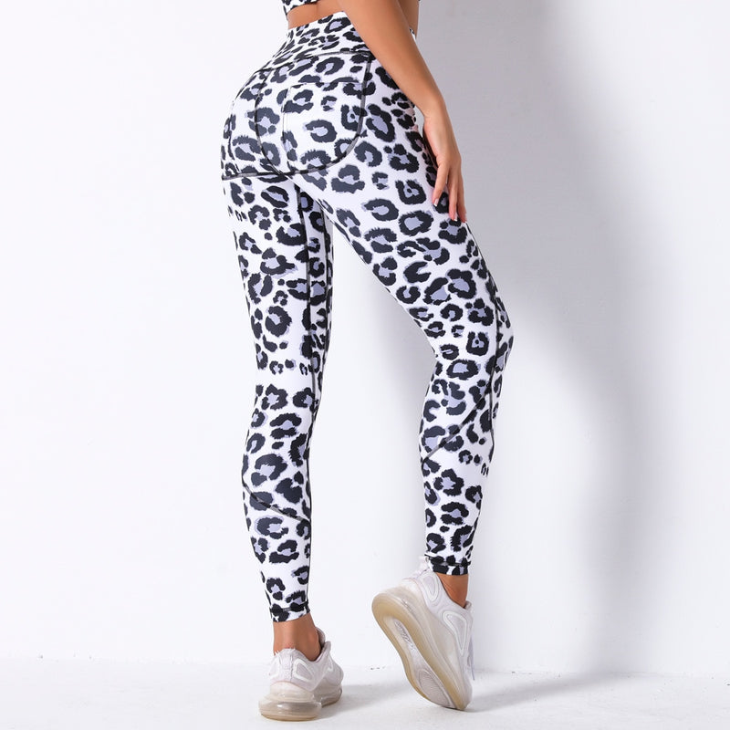 Leopard Print Yoga Leggings women Sports