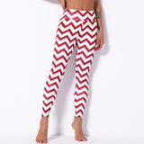 Christmas Pattern Printed Yoga Leggings  For Women