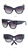 2019 New Tom Fashion Brand Designer Cat Eye Women Sunglasses Female Gradient Points Sun Glasses Big Oculos feminino de sol
