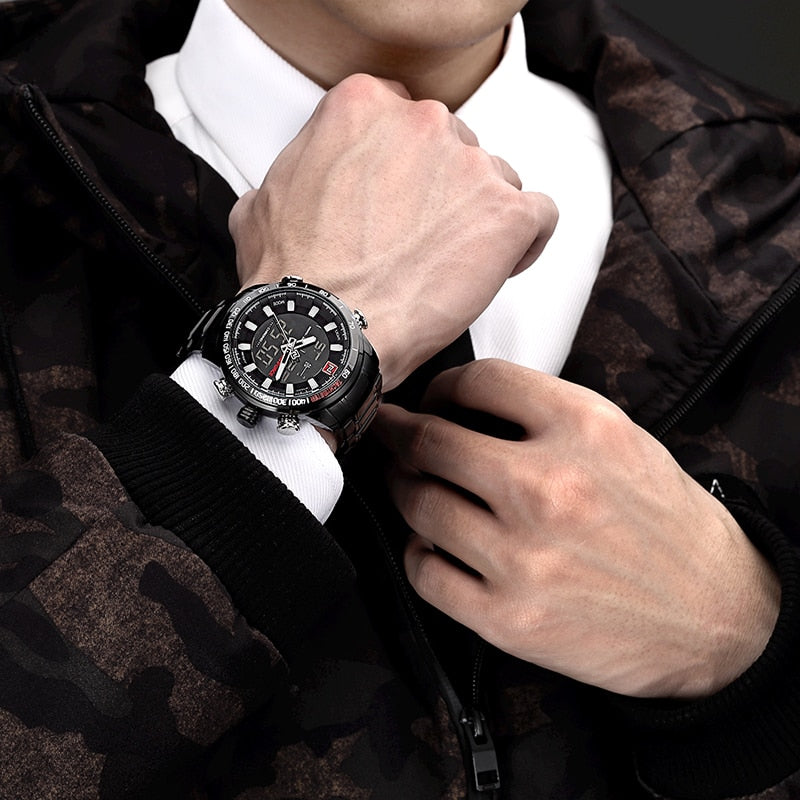 Men Sports Wrist Watch By Full Steel