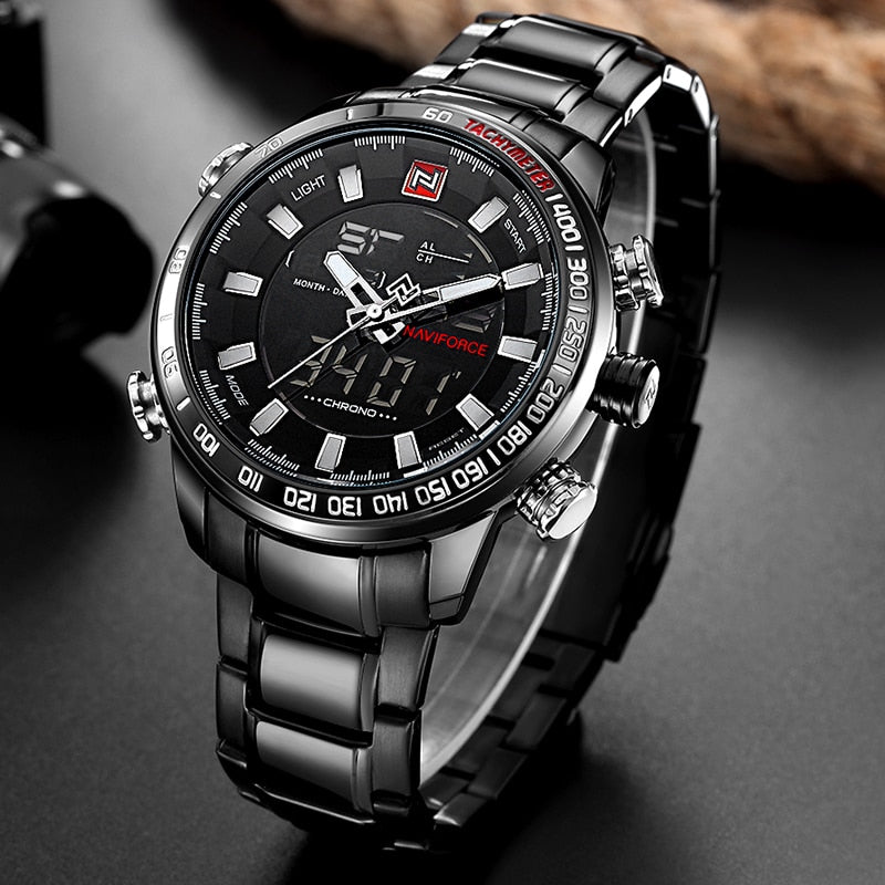 Men Sports Wrist Watch By Full Steel
