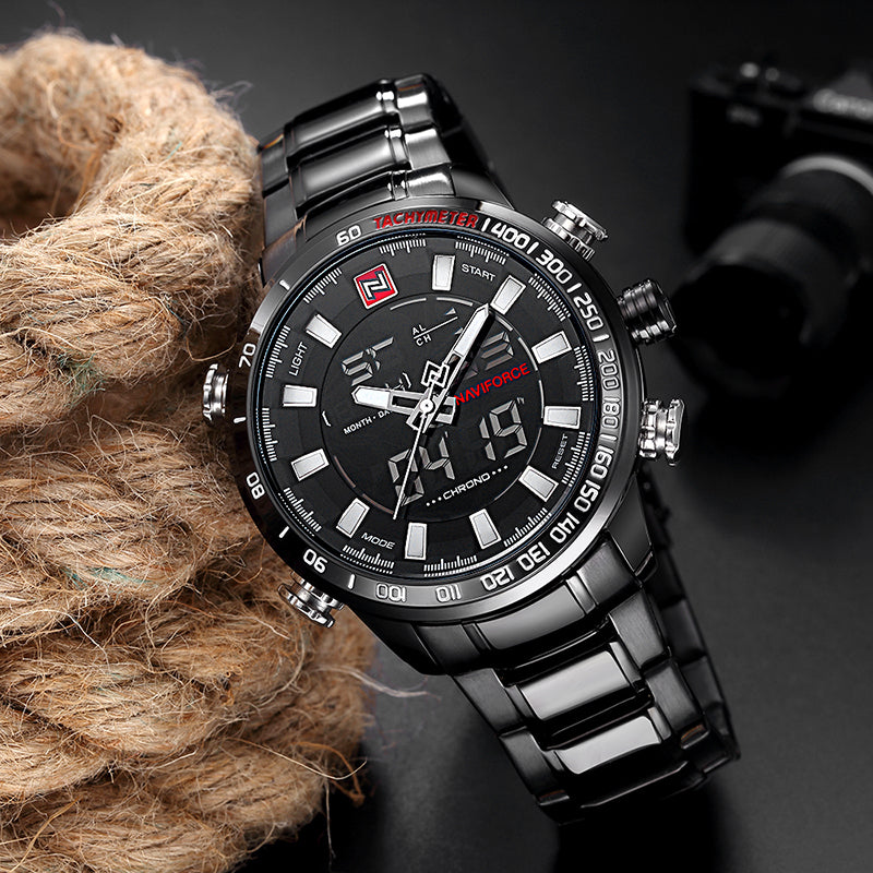 Men Sports Wrist Watch By Full Steel
