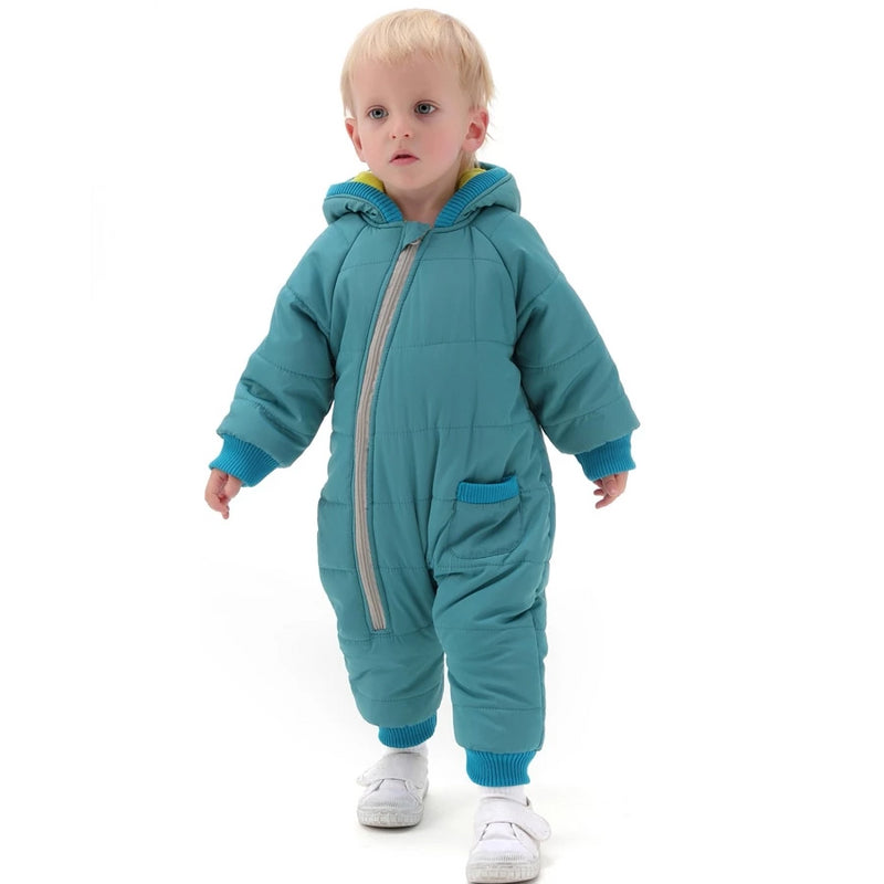 High Quality Solid Cotton Made of Baby Winter Jumpsuit For Outwear