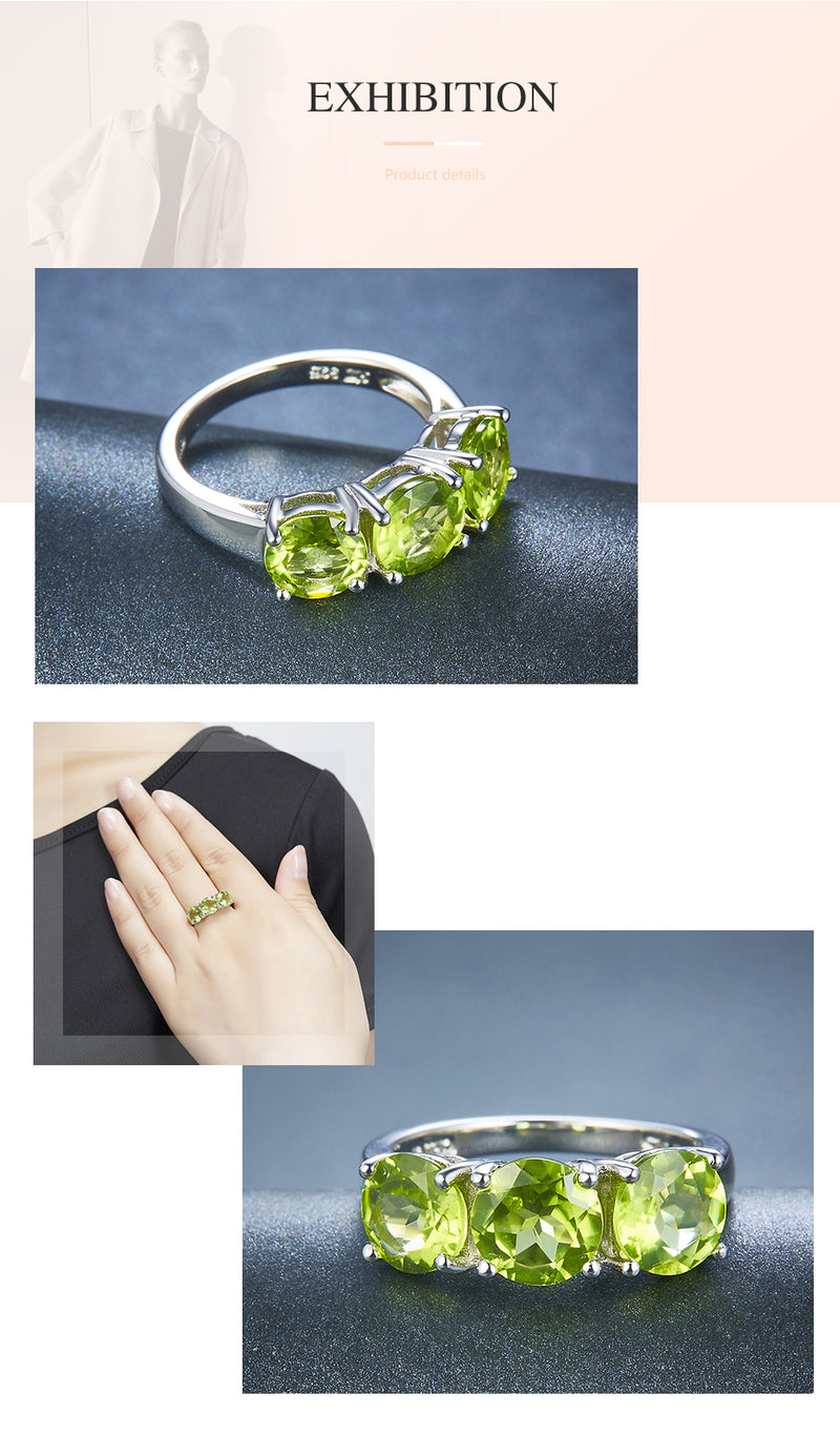 Gemstone Finest Quality Womens Wedding and Event Ring Size 4.2 Ct 925 Sterling Silver