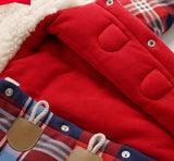 Winter And Christmas Unisex Baby Thickening Quality Cotton Made Jumpsuit