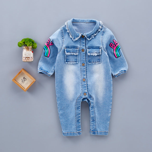 Denim Jeans Infant Jumpsuit