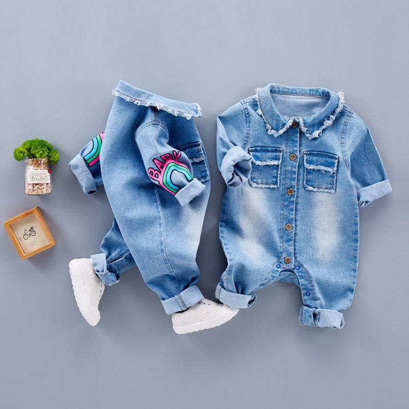 Denim Jeans Infant Jumpsuit