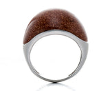 Solid Stone 925 Sterling Silver Ring Fol Holiday or Chrstmas