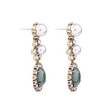 Crystal Imitation Geometric Pearls Vintage Earring