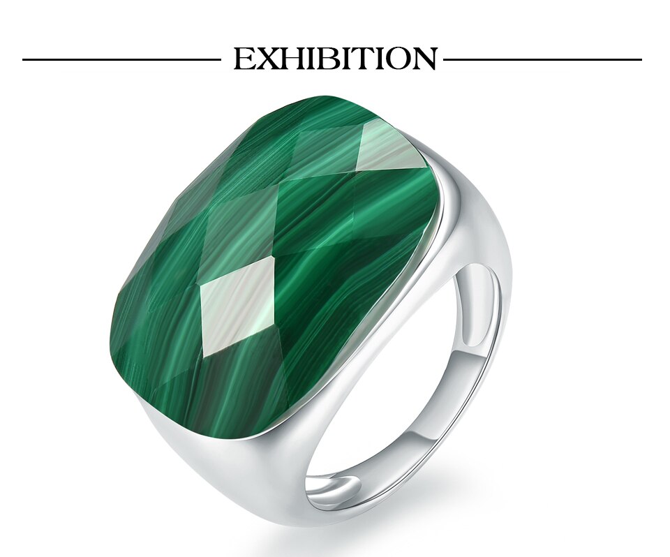 Solid Gemstone Natural Silver Finest Sterling Ring