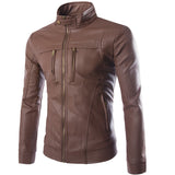 Spring Fashion Casual Men Autumn & Spring Leather Jacket