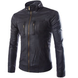 Spring Fashion Casual Men Autumn & Spring Leather Jacket