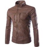 Spring Fashion Casual Men Autumn & Spring Leather Jacket