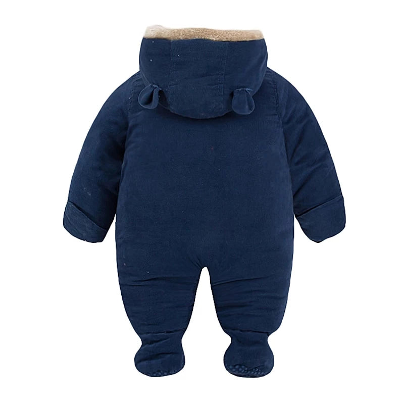 Long Sleeve Unisex Baby Winter Full Body Jumpsuit With High Quality Cotton