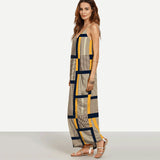 Long Maxi Deep Boho Elegant Sleeveless