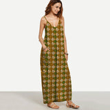 Long Maxi Deep Boho Elegant Sleeveless
