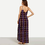 Long Maxi Deep Boho Elegant Sleeveless