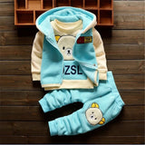 Made With Fleece For Baby Winter Protection Two Piece Set Unisex Full Bodysuit For Baby 9 Months To 3 Years