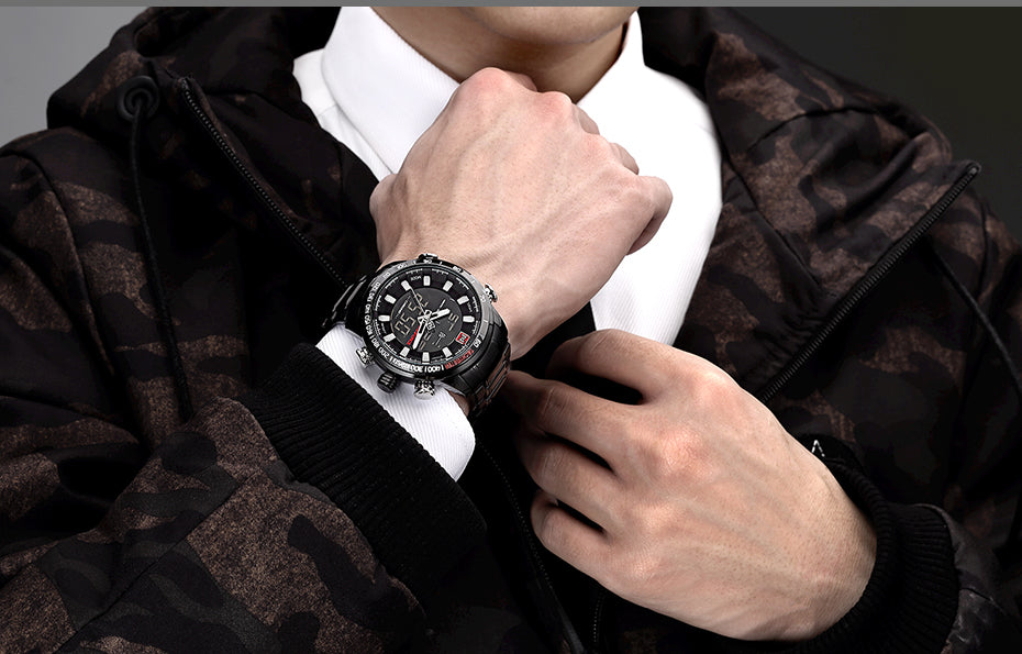 Men Sports Wrist Watch By Full Steel