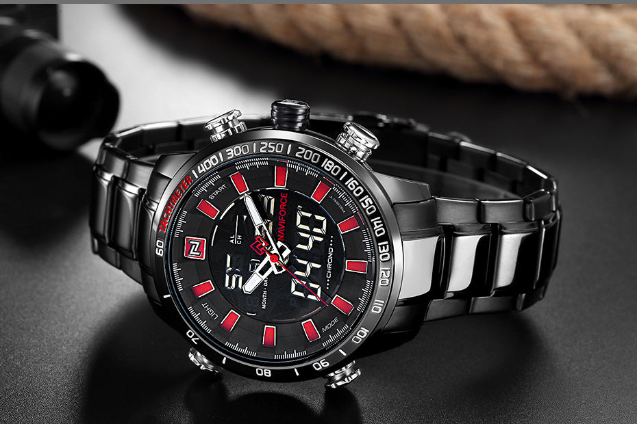 Men Sports Wrist Watch By Full Steel
