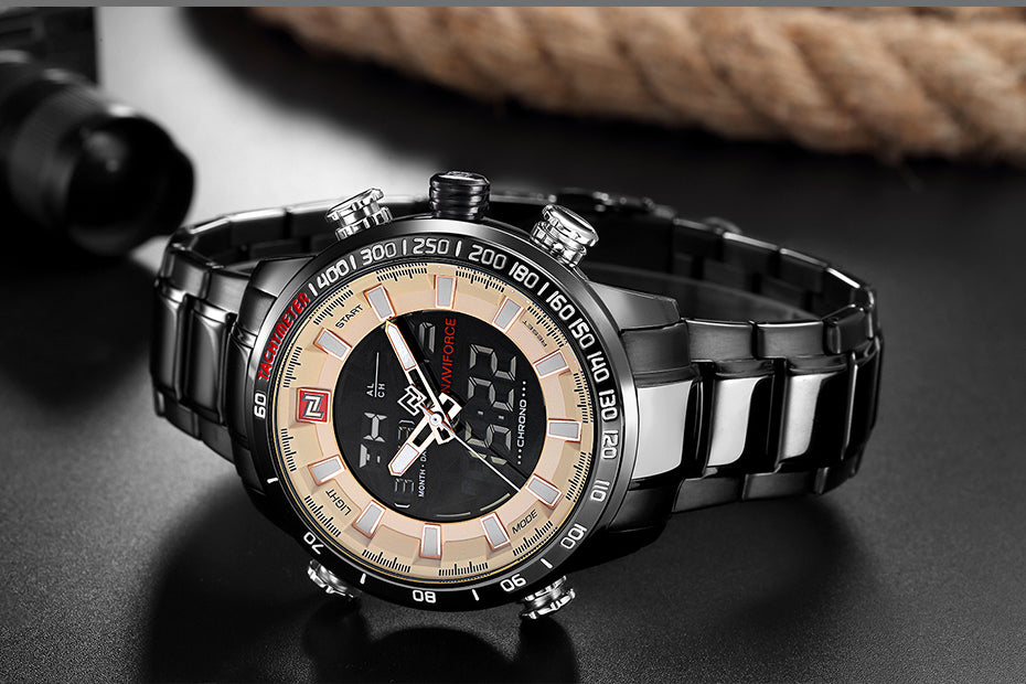 Men Sports Wrist Watch By Full Steel