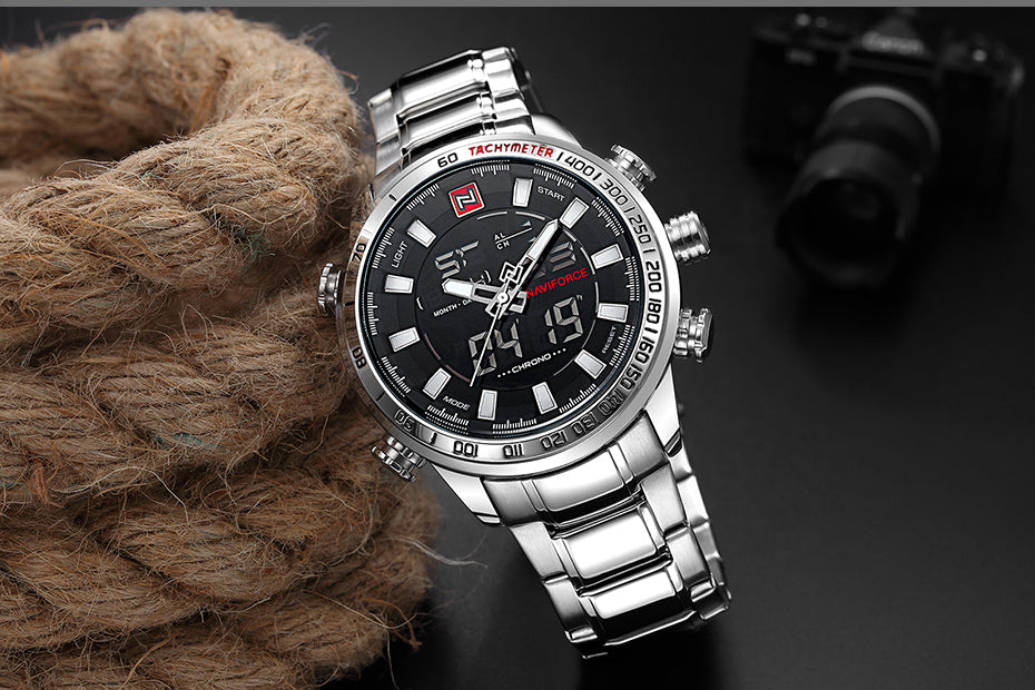 Men Sports Wrist Watch By Full Steel