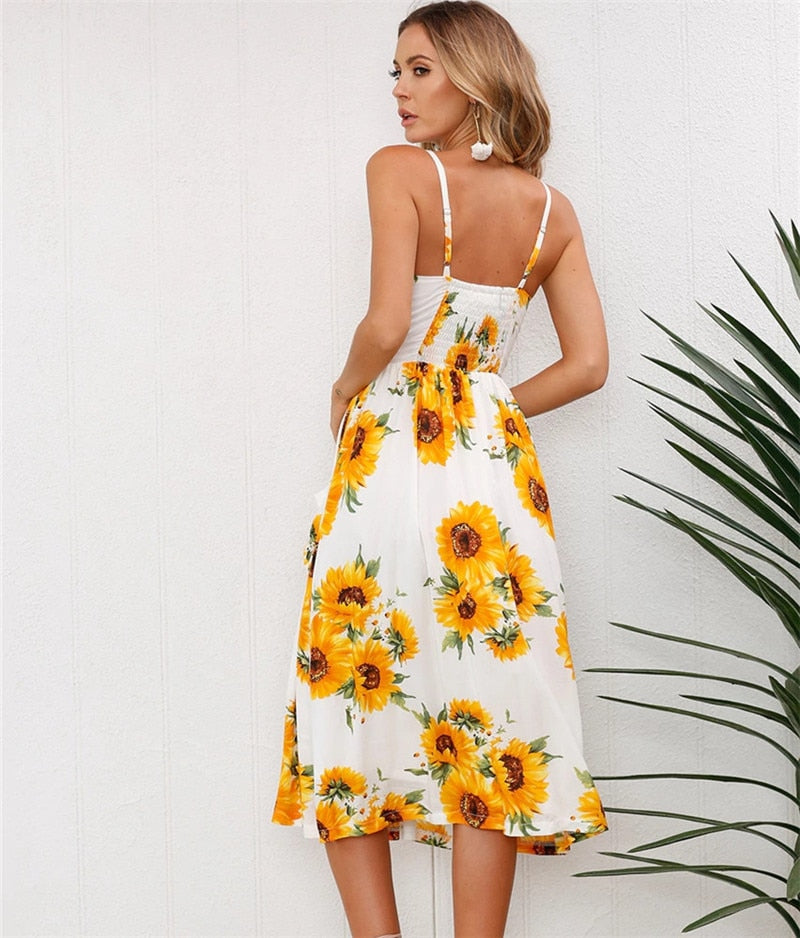 Mid Beach Party Floral Summer Strap Boho
