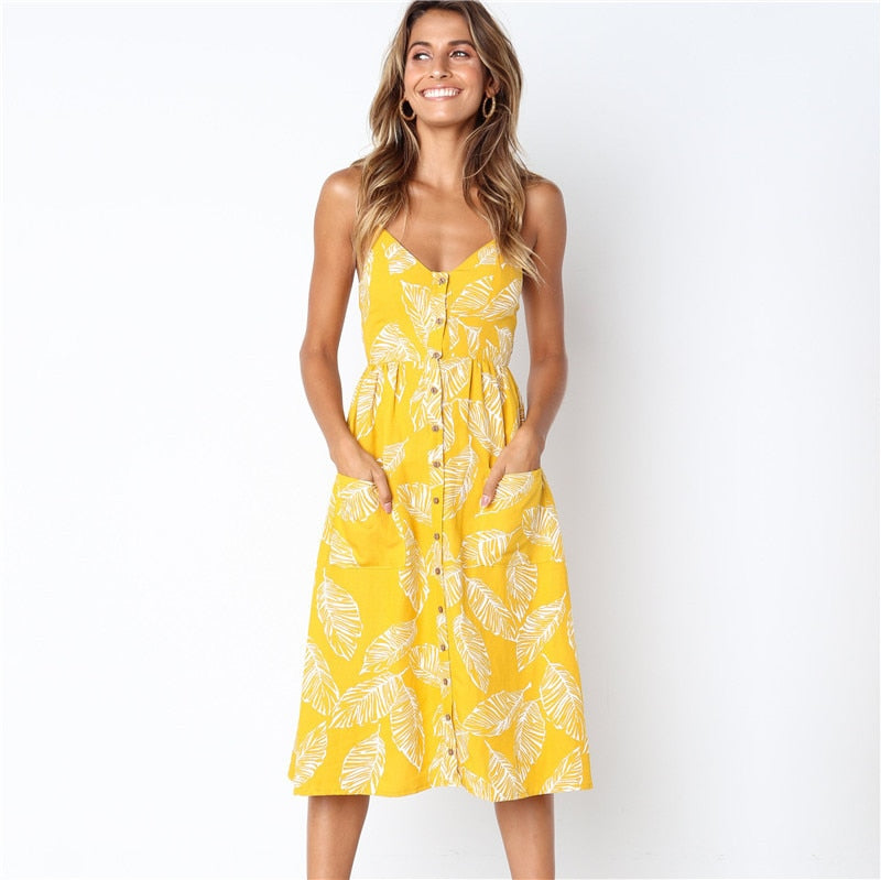 Mid Beach Party Floral Summer Strap Boho