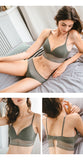Wire free buckle V Neck Glossy