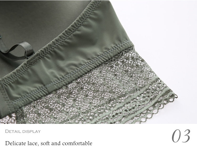 Wire free buckle V Neck Glossy
