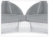 Wire free buckle V Neck Glossy