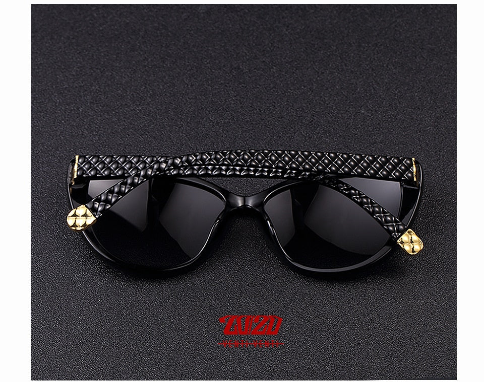 Retro Style Women Black New Sunglass