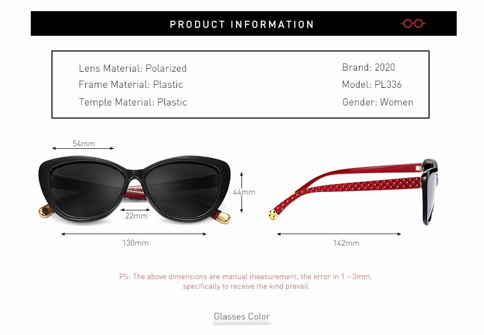 Retro Style Women Black New Sunglass