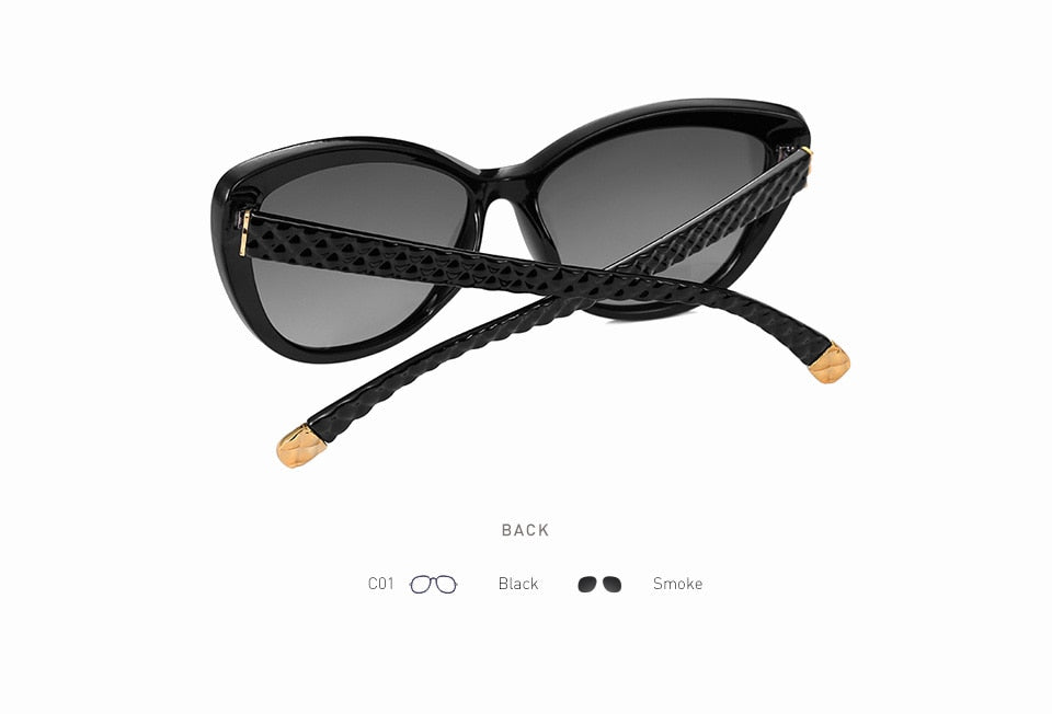 Retro Style Women Black New Sunglass